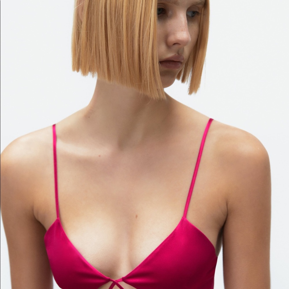 🎀 50% OFF 🎀 {Zara} Silk Cut Out Chemise - Picture 9 of 12